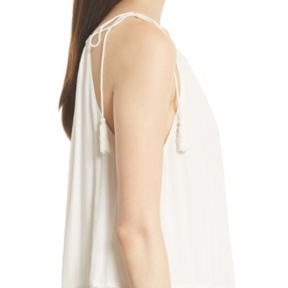 Alice + Olivia White Danna Lace Tassel Dress - Picture 7 of 7